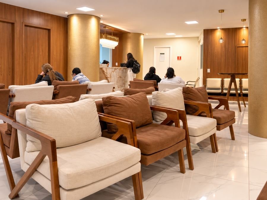 Recepção do hospital