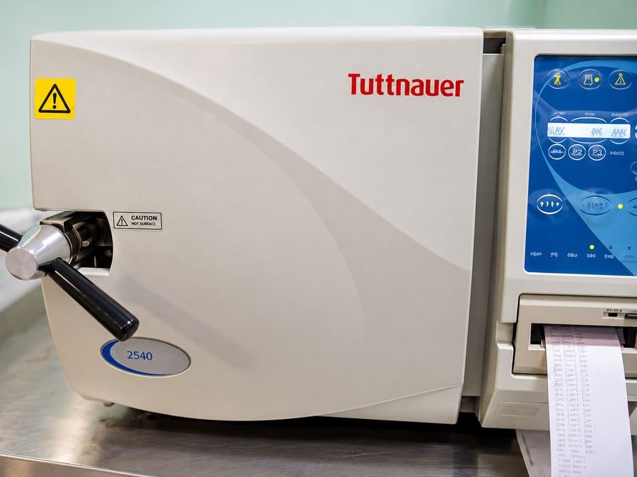 Autoclave de esterilização do material